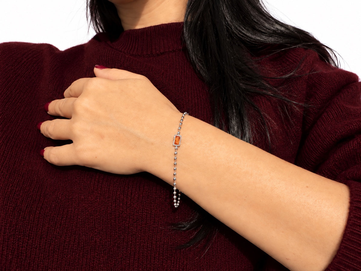 Bracciale Rubino Silver indossato