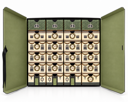 Calendario aperto con 24 cassetti