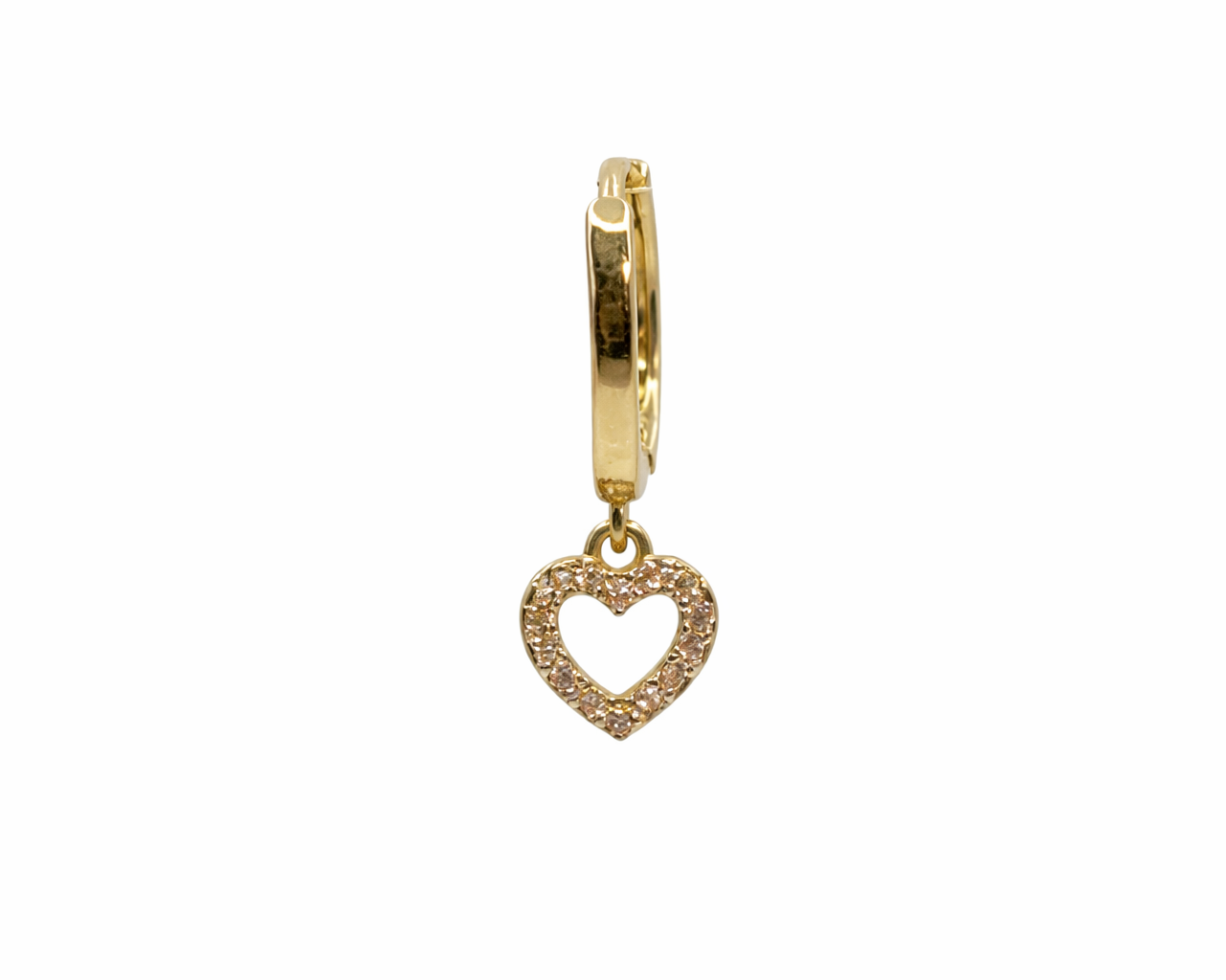 Orecchino Singolo Cuore