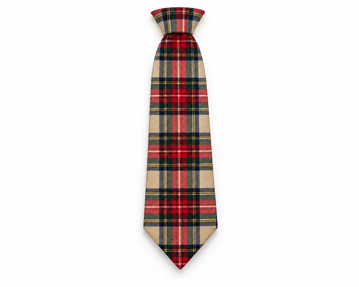 Cravatta Guen Alchimia Beige Tartan | Frida Ventitrè