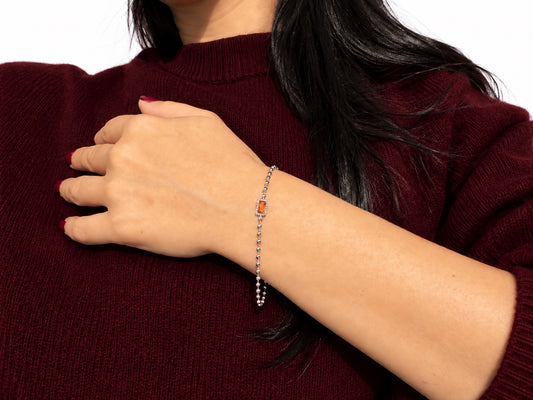 Bracciale Rubino Silver indossato